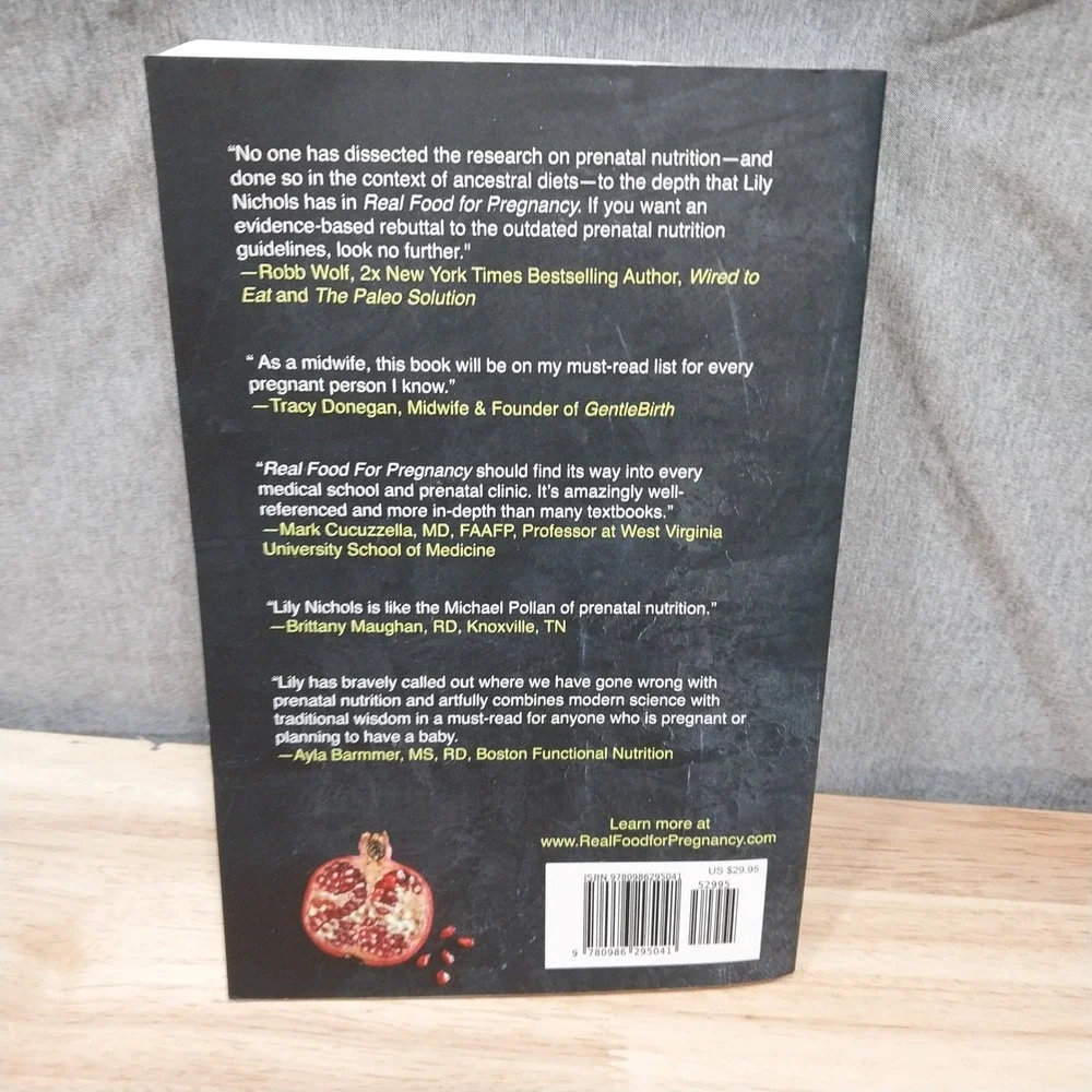Real Food for Pregnancy Lily Nichols Nutrition Book Paperback